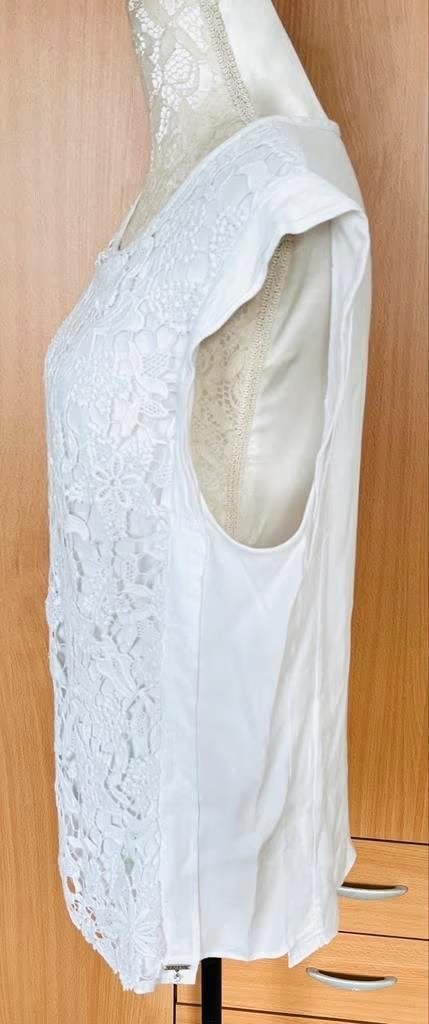 Airfield witte kanten top maat 42[dmv], Kleding | Dames, Wit, Maat 42/44 (L), Ophalen of Verzenden, Zo goed als nieuw