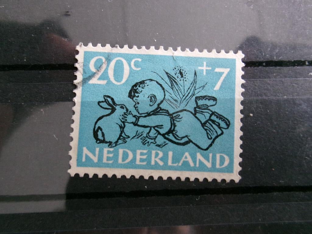 1952 - kinderzegel 20 + 7 ct (405c), Verzenden, Gestempeld