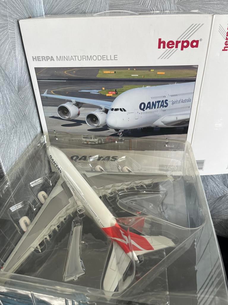 Herpa A380-800 Qantas 1:200 Vliegtuigmodel, Ophalen, Nieuw