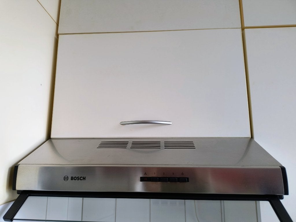Bruynzeel kast voor boven afzuigkap, Ophalen, Gebruikt, Wit, 50 tot 100 cm