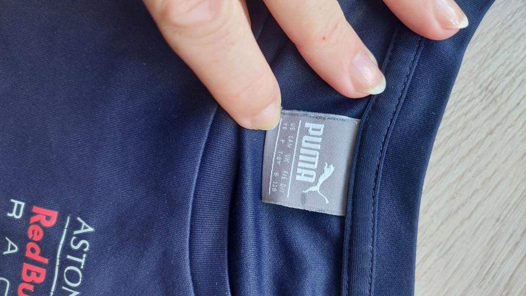 Puma Red Bull Racing T-shirt - Maat 164 (13-14 jaar), Ophalen of Verzenden, Gedragen, Overige maten, Blauw