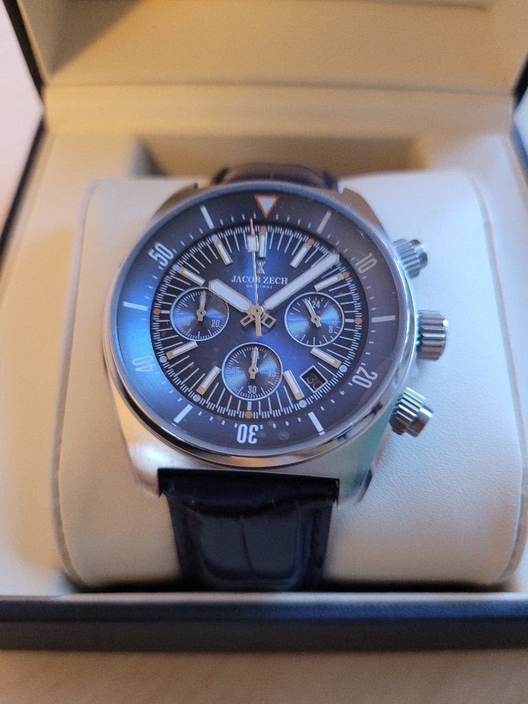Jacob Zech Vienna horloge t.w.v € 399 NIEUW!, Nieuw, Ophalen of Verzenden, Waterdicht, Android