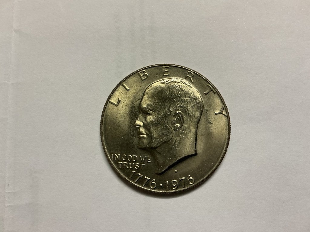USA Eisenhower Dollar 1976 D Variant 1, Verzenden, Noord-Amerika, Losse munt