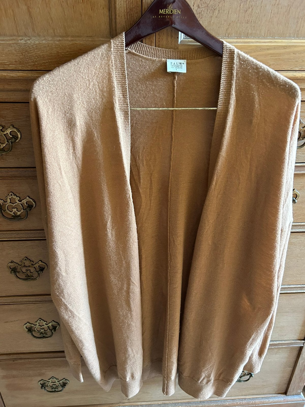 PAUW Amsterdam vest 1 wol terra zgan, Kleding | Dames, Ophalen of Verzenden, Zo goed als nieuw, Bruin
