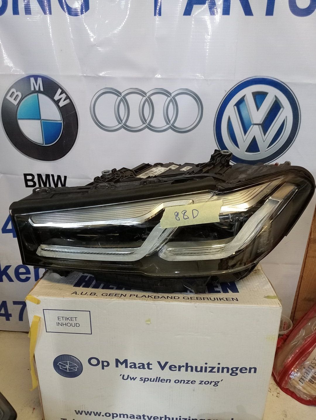 Koplamp BMW 5 Serie G30 G31 LCI VOLL LED LINKS, Gebruikt, -, -, Ophalen of Verzenden