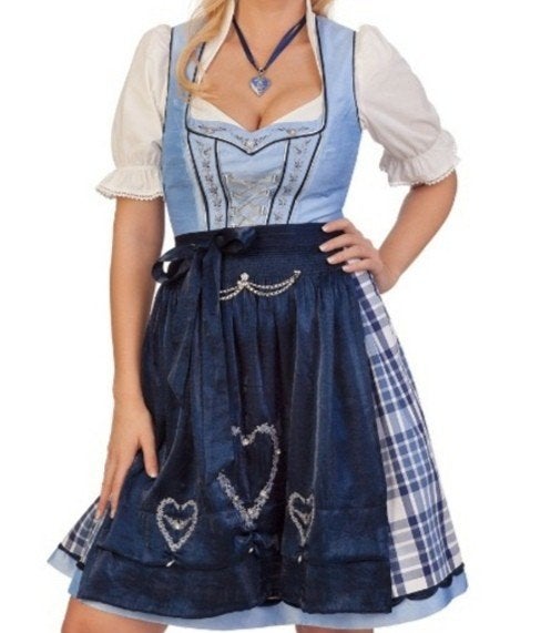 Oktoberfest outfit? Originele dirndl te huur! Maat S/M, Overige typen, Blauw, Zo goed als nieuw, Spieth & Wensky