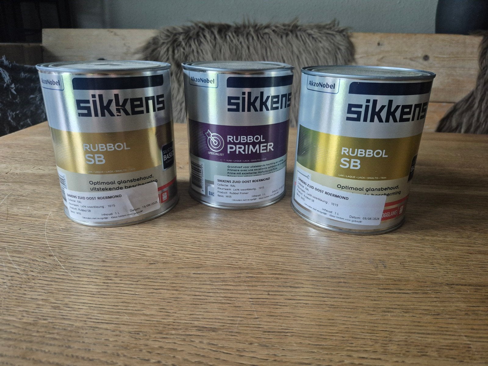 Sikkens Rubbol primer en Rubbol SB Ral 1015, Wit, Nieuw, Ophalen of Verzenden, Verf