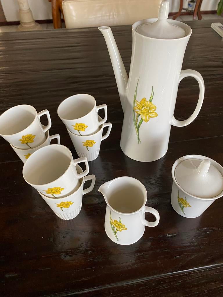Vintage Daffodill servies van Mosa Maastricht, Ophalen
