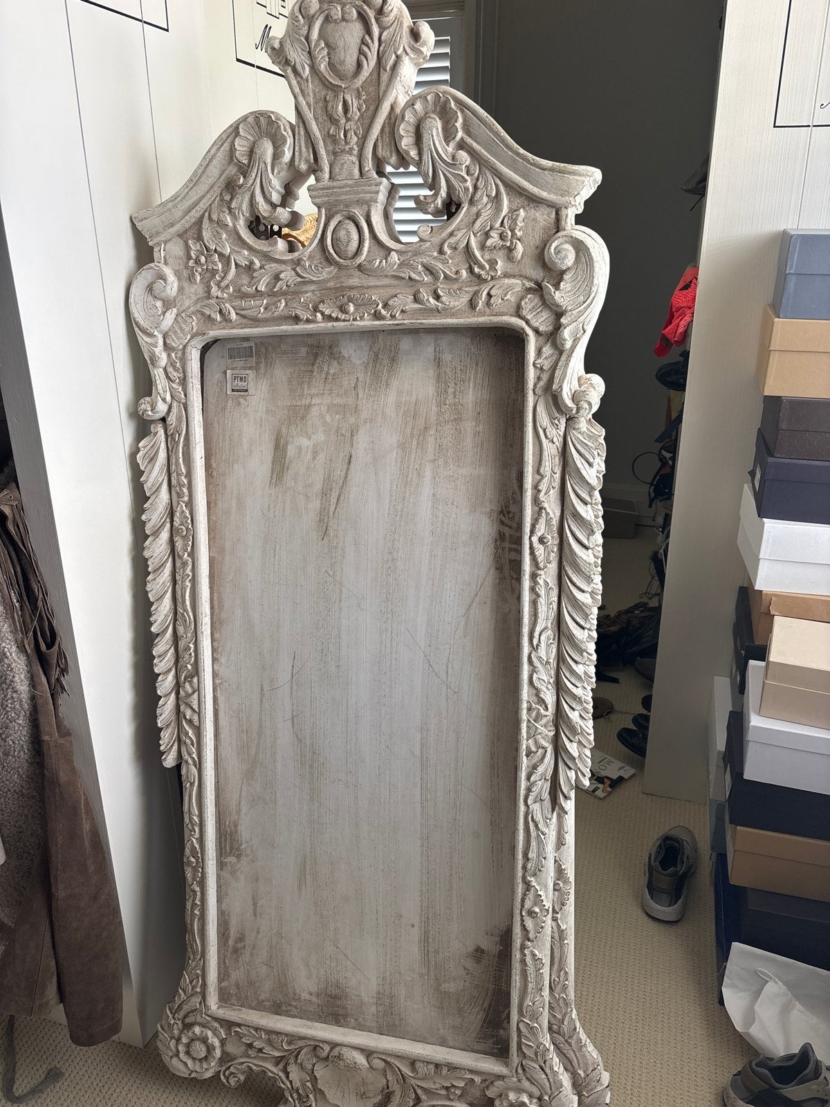 2 Wandpanelen met sierlijke lijst - PTMD Collection, Ophalen, Gebruikt, 150 tot 200 cm, Rechthoekig