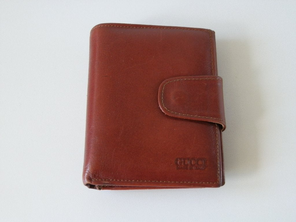 Gucci portemonnee . Leer., Overige merken, Bruin, Ophalen of Verzenden, Zo goed als nieuw