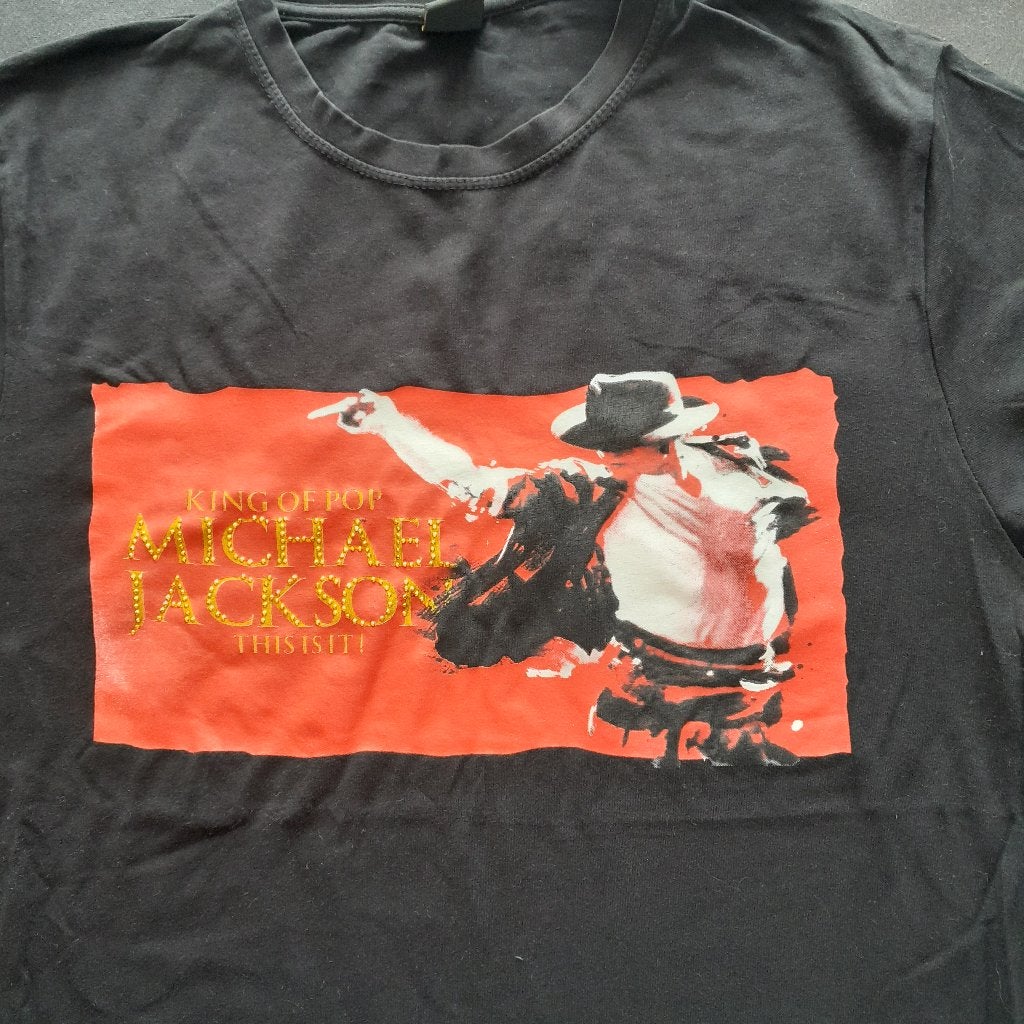 t shirt Machael Jackson, Ophalen of Verzenden, Zo goed als nieuw, Maat 48/50 (M), Zwart