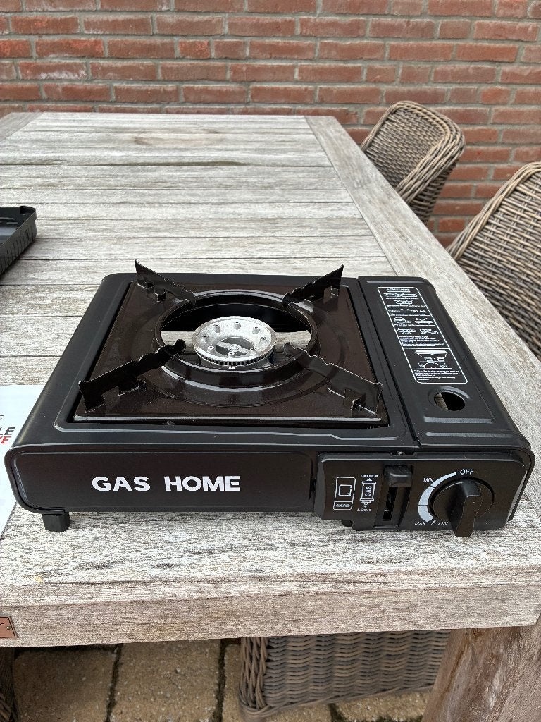 Een pit kampeer gas stel, Ophalen, Zo goed als nieuw