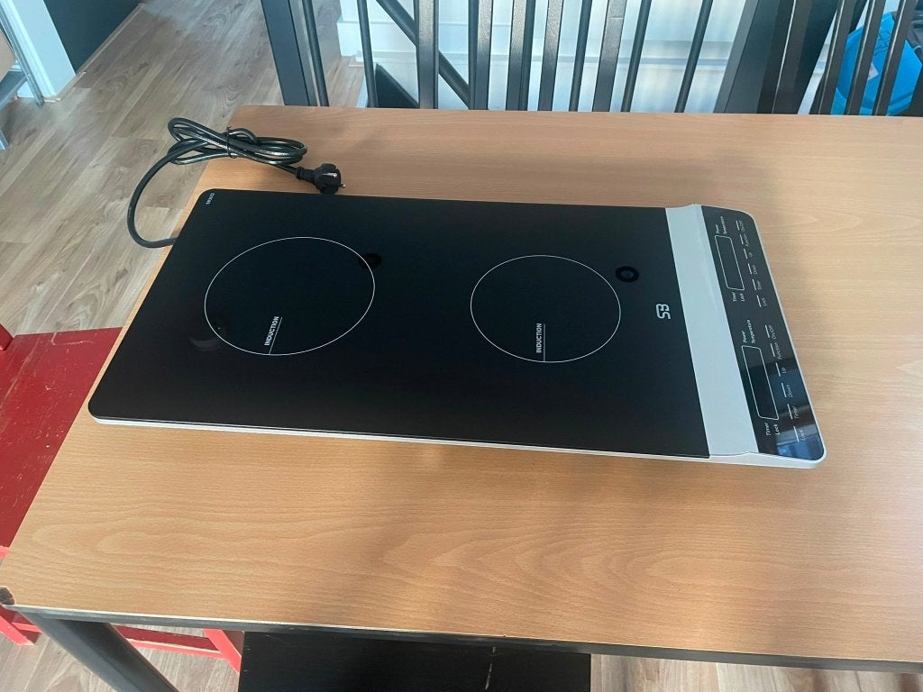 Induction stove for sale (Inductiekookplaat and 2 kookzones), Ophalen, Zwart, Nieuw, 50 tot 100 cm
