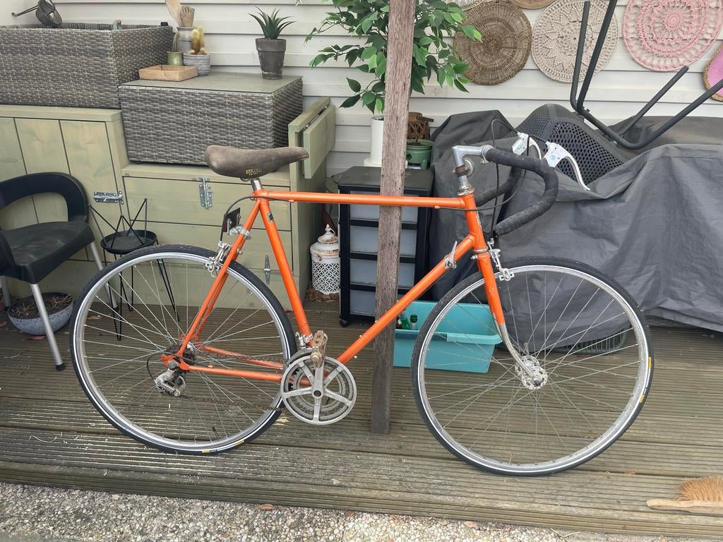 Vintage Union Holland Sakai Racefiets - Oranje, Fietsen en Brommers, Fietsen | Racefietsen, Gebruikt, Heren, Ophalen, Overige merken