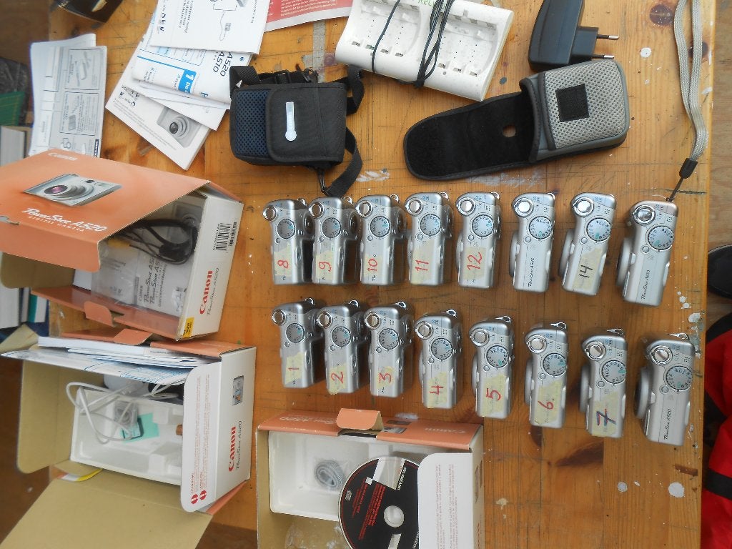 16 stuks: Canon Powershot A520, Ingebouwde flitser, Gebruikt, Canon, Geheugenkaart