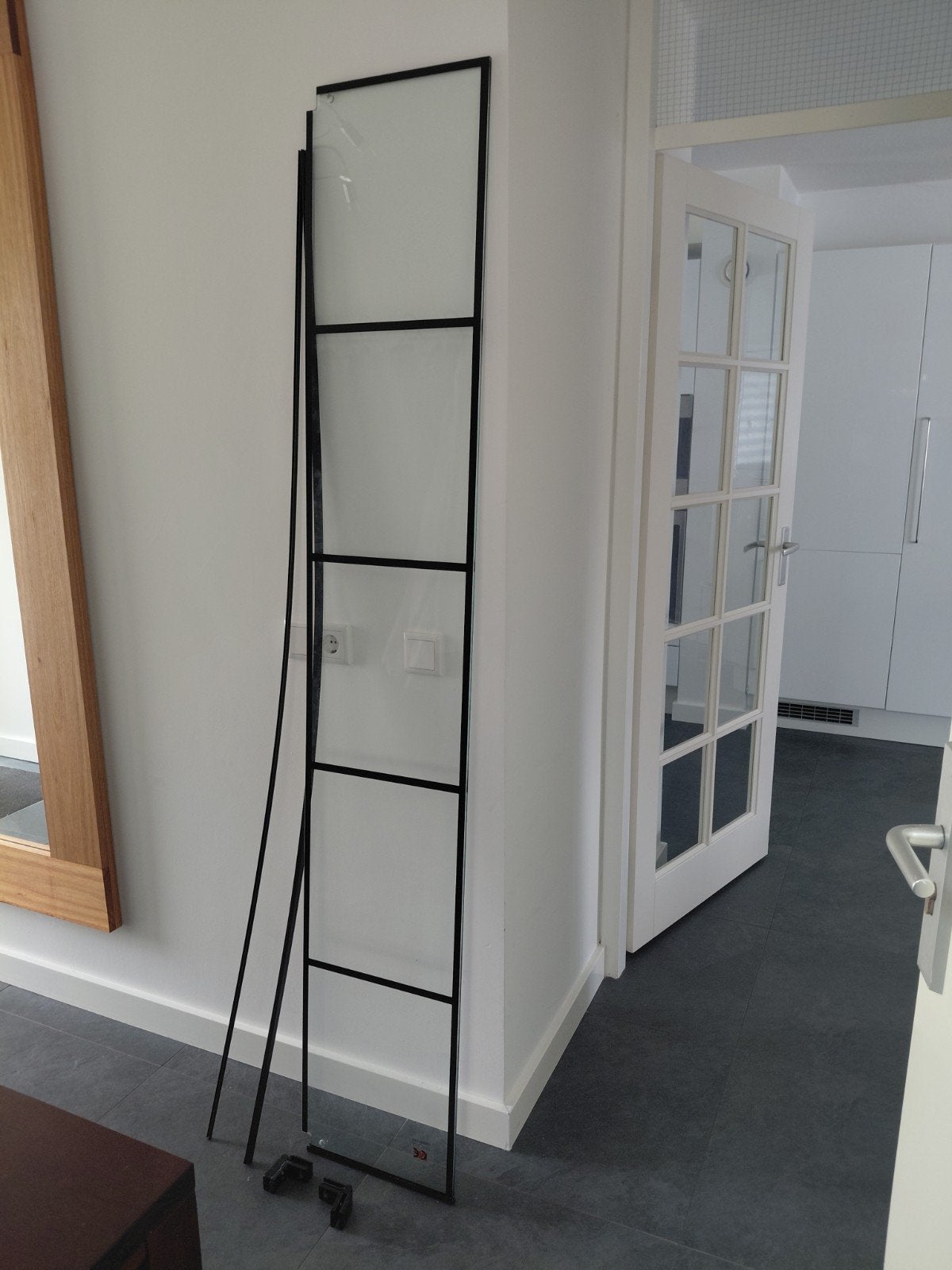 douche deur 200 cm x 34 cm., Huis en Inrichting, Ophalen, Zo goed als nieuw