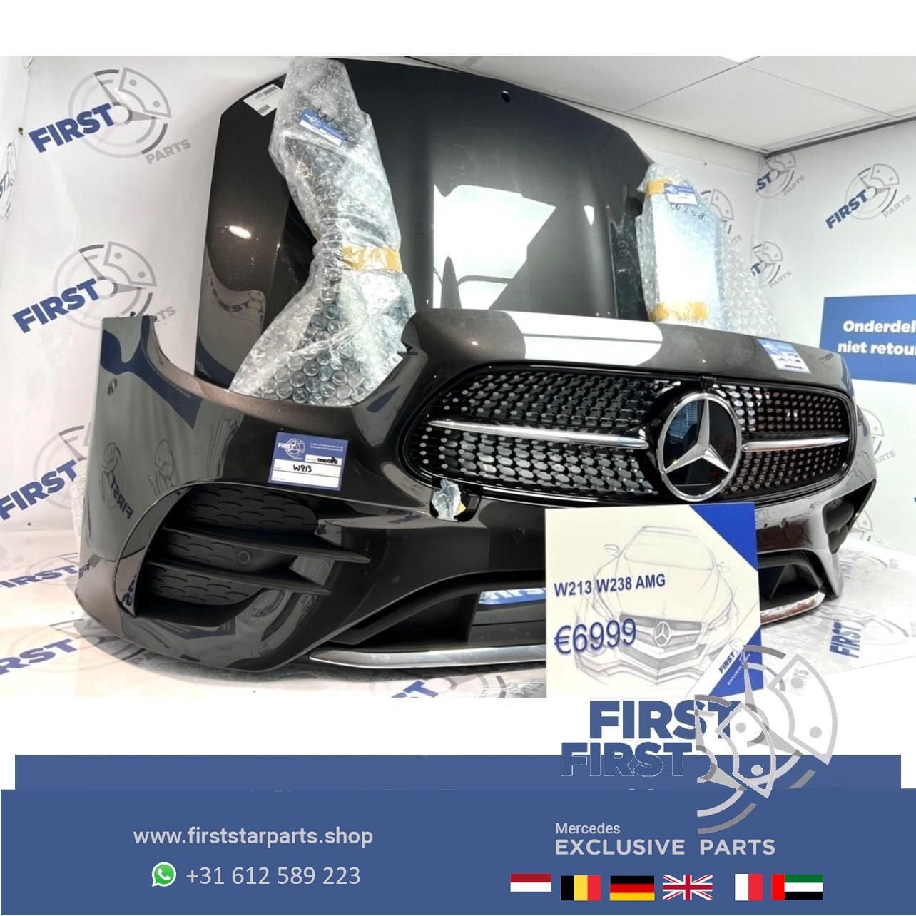 W213 S213 W238 FACELIFT E53 AMG VOORKOP Mercedes E Klasse 20, Gebruikt, -, Voor, Ophalen of Verzenden