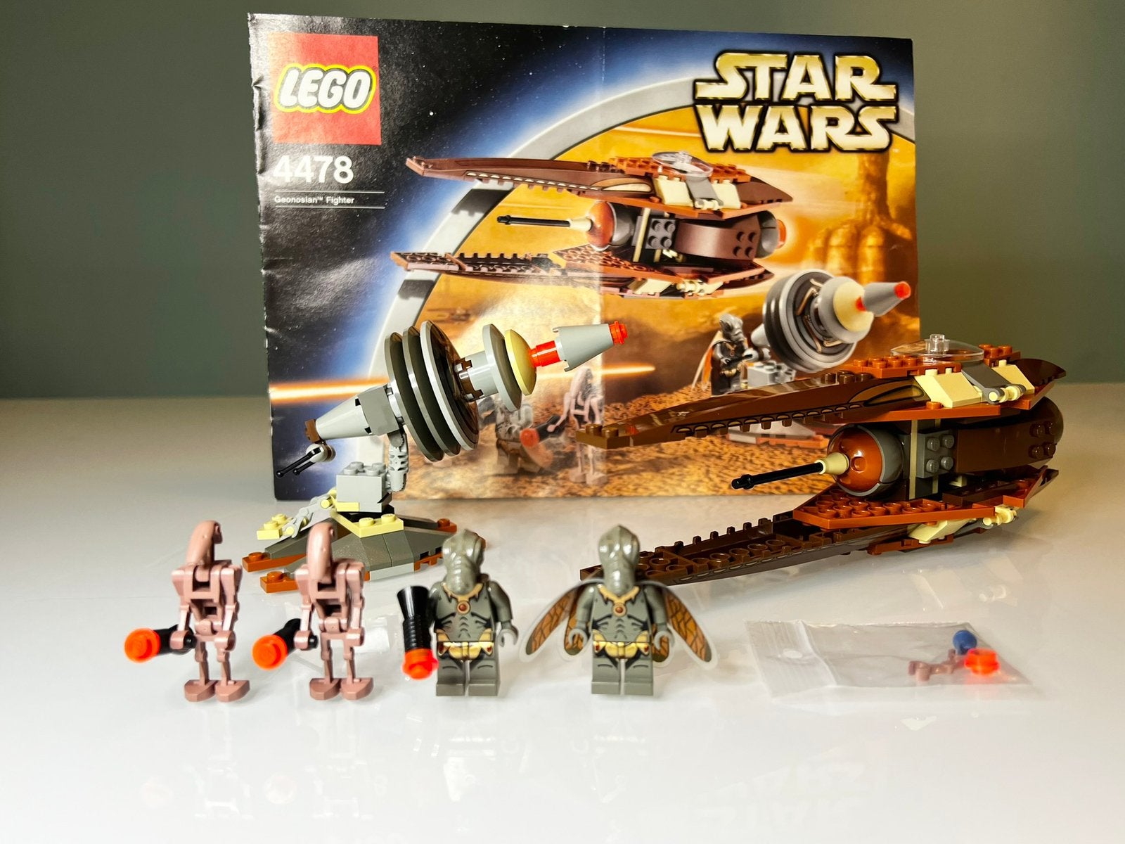 LEGO Star Wars Episode II Geonosian Fighter 4478-1 (2003), Star Wars, Lego, Inclusief instructies, Ophalen of Verzenden