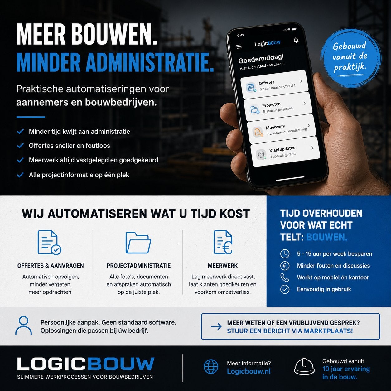 Druk met klanten? Bespaar uren op administratie!