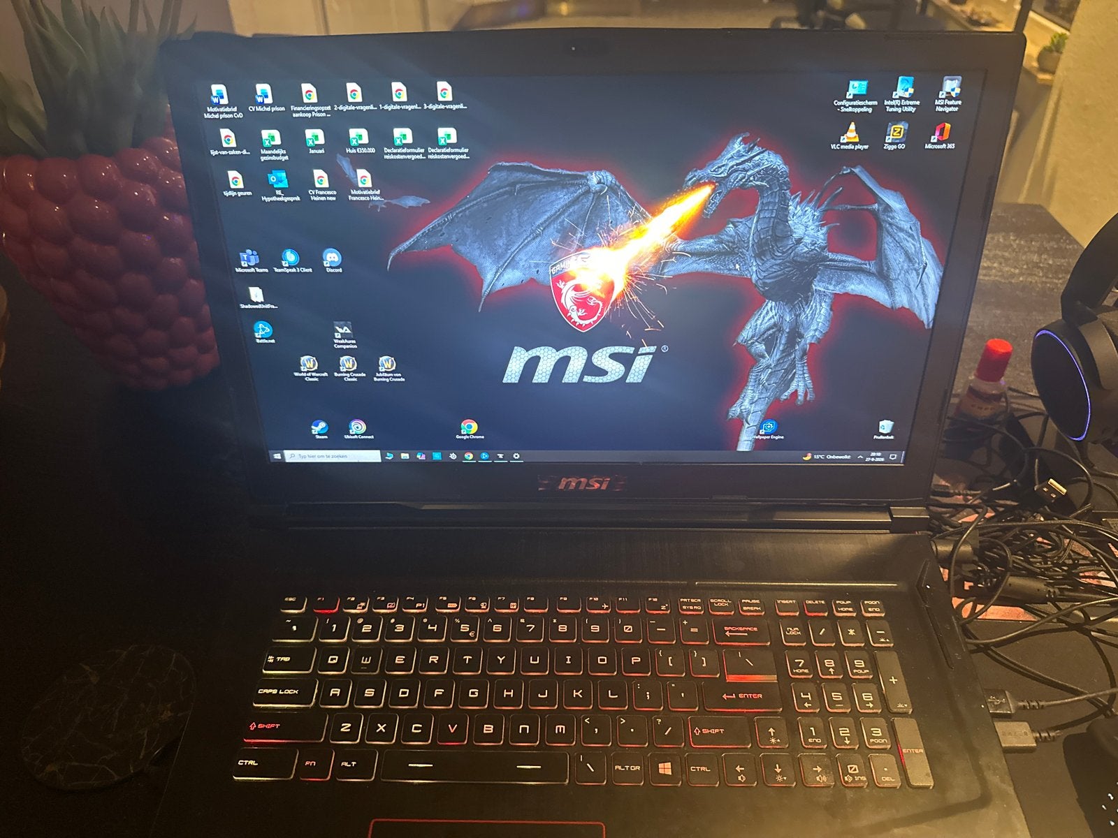 MSI GE73VR 7RE Raider Gaming Laptop - i7, GTX 1060, Ophalen, Gebruikt, Met videokaart, 2 tot 3 Ghz