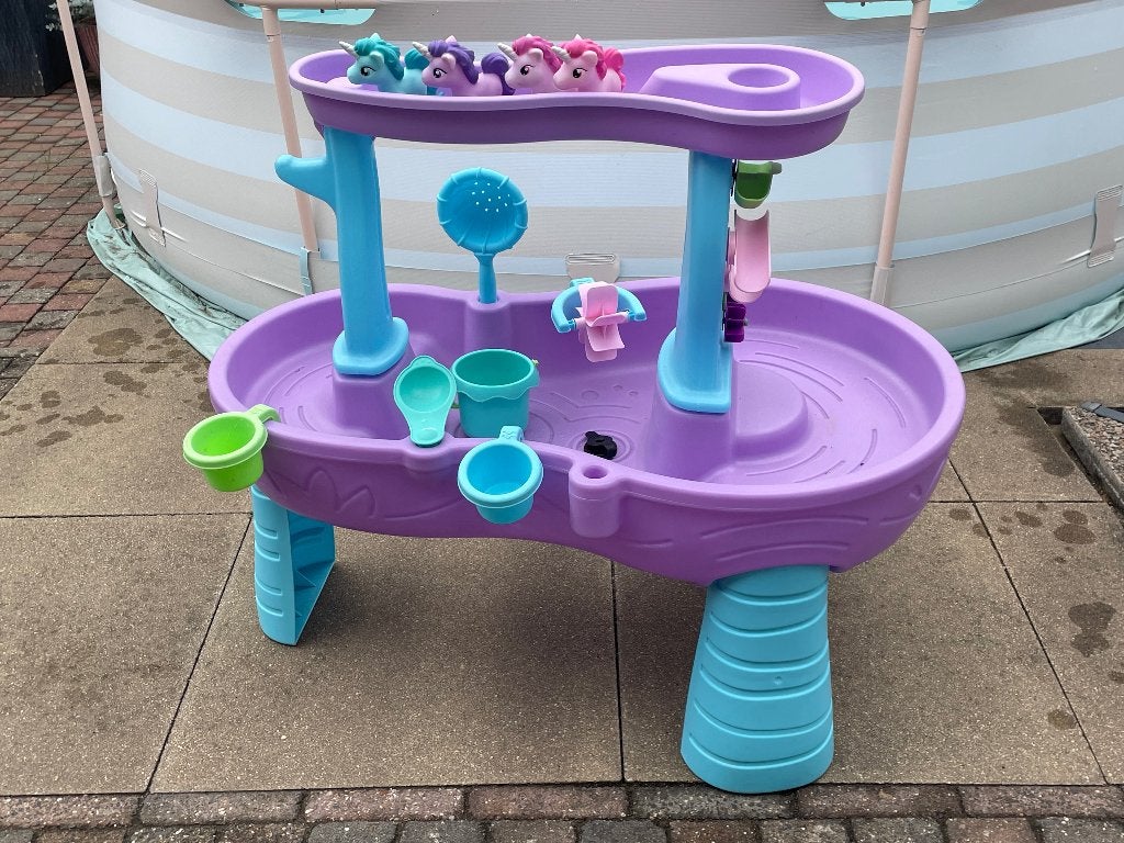 Watertafel Step2 Rain Showers & Unicorns, Ophalen, Zo goed als nieuw