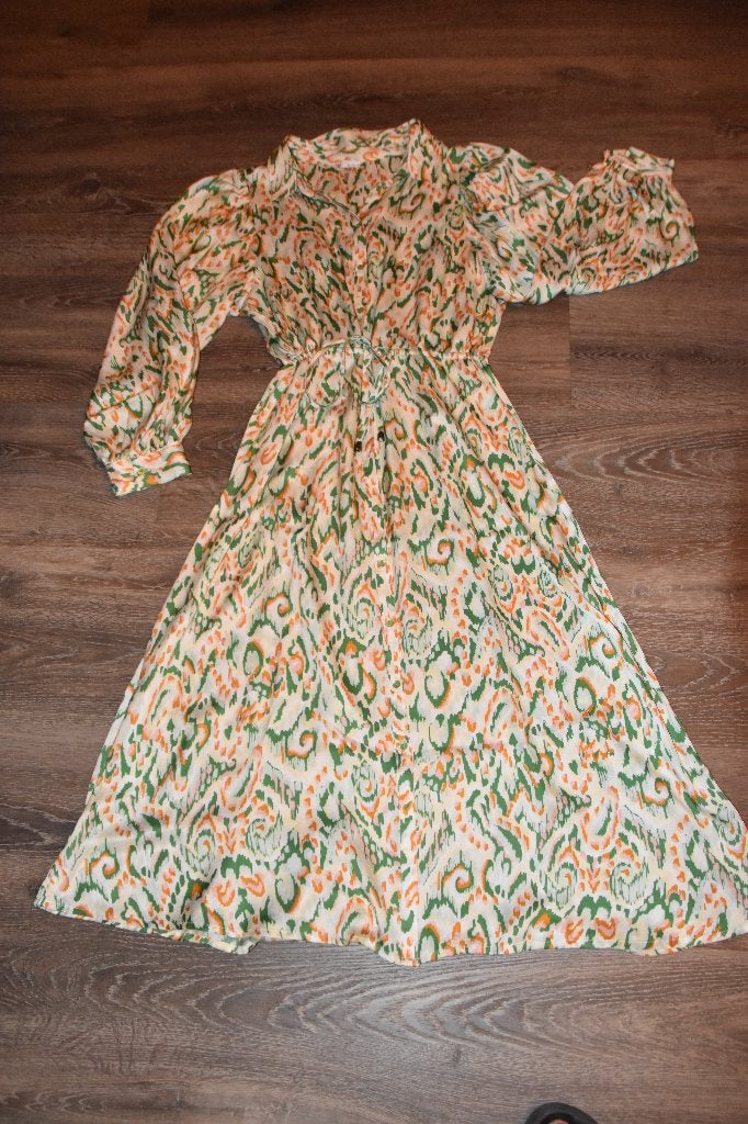 Prachtige jurk van Esqualo, Kleding | Dames, Meerkleurig, Maat 42/44 (L), Ophalen of Verzenden, Onder de knie