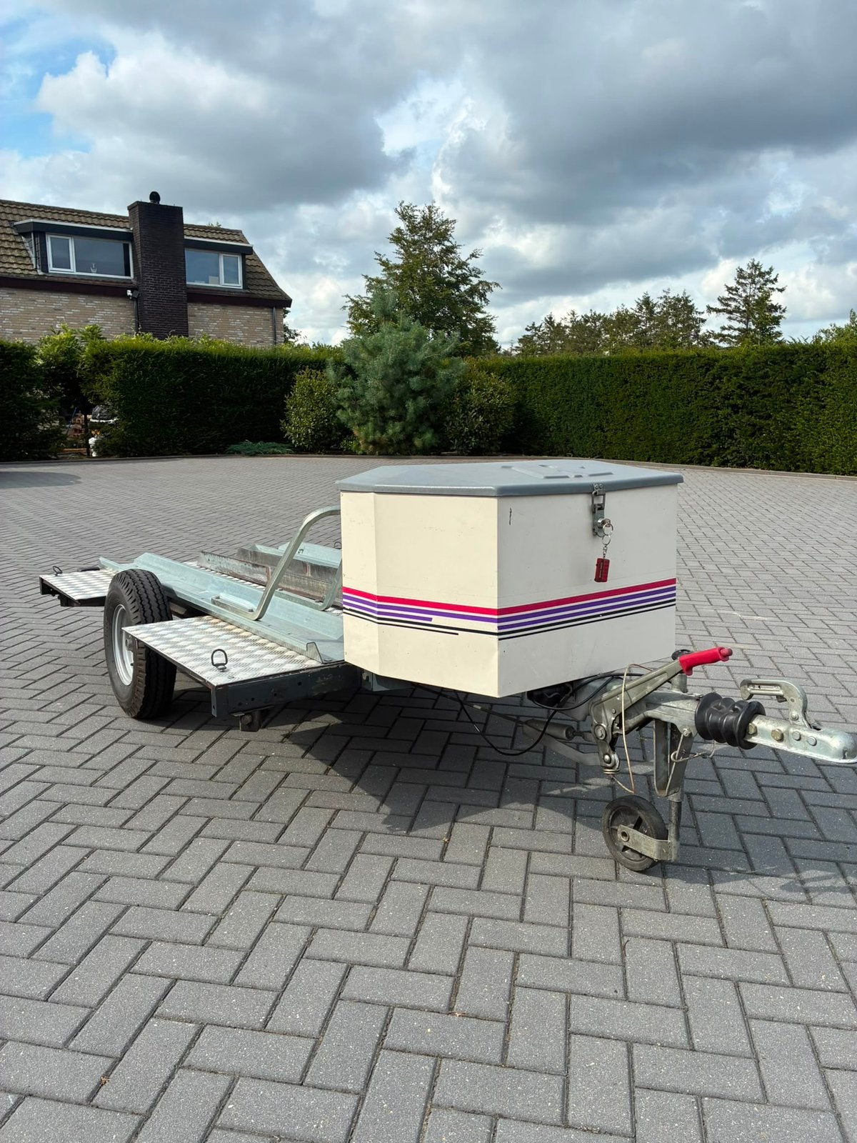 Motortrailer voor 2 motoren geremt, Ophalen of Verzenden, Zo goed als nieuw