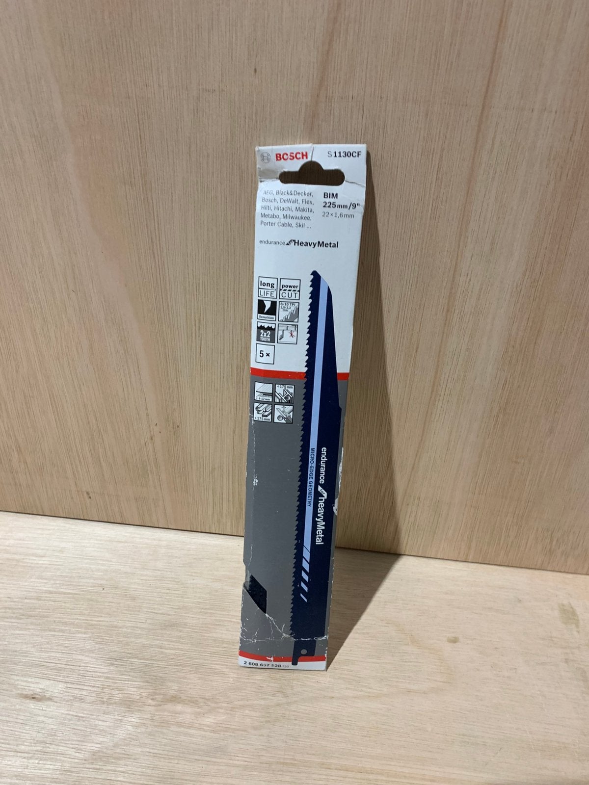 Bosch Reciprozaagbladen S1130CF – Nieuw – Verpakt per 5, Bosch, Nieuw, Ophalen of Verzenden, Bosch