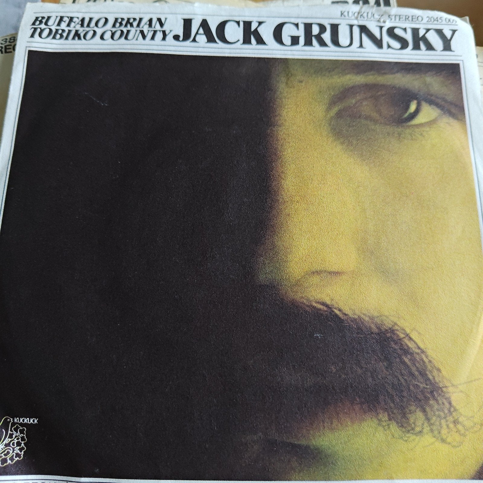 Jack Grunsky - Buffalo Brian Tobiko County, Ophalen of Verzenden, Gebruikt, 7 inch, Pop