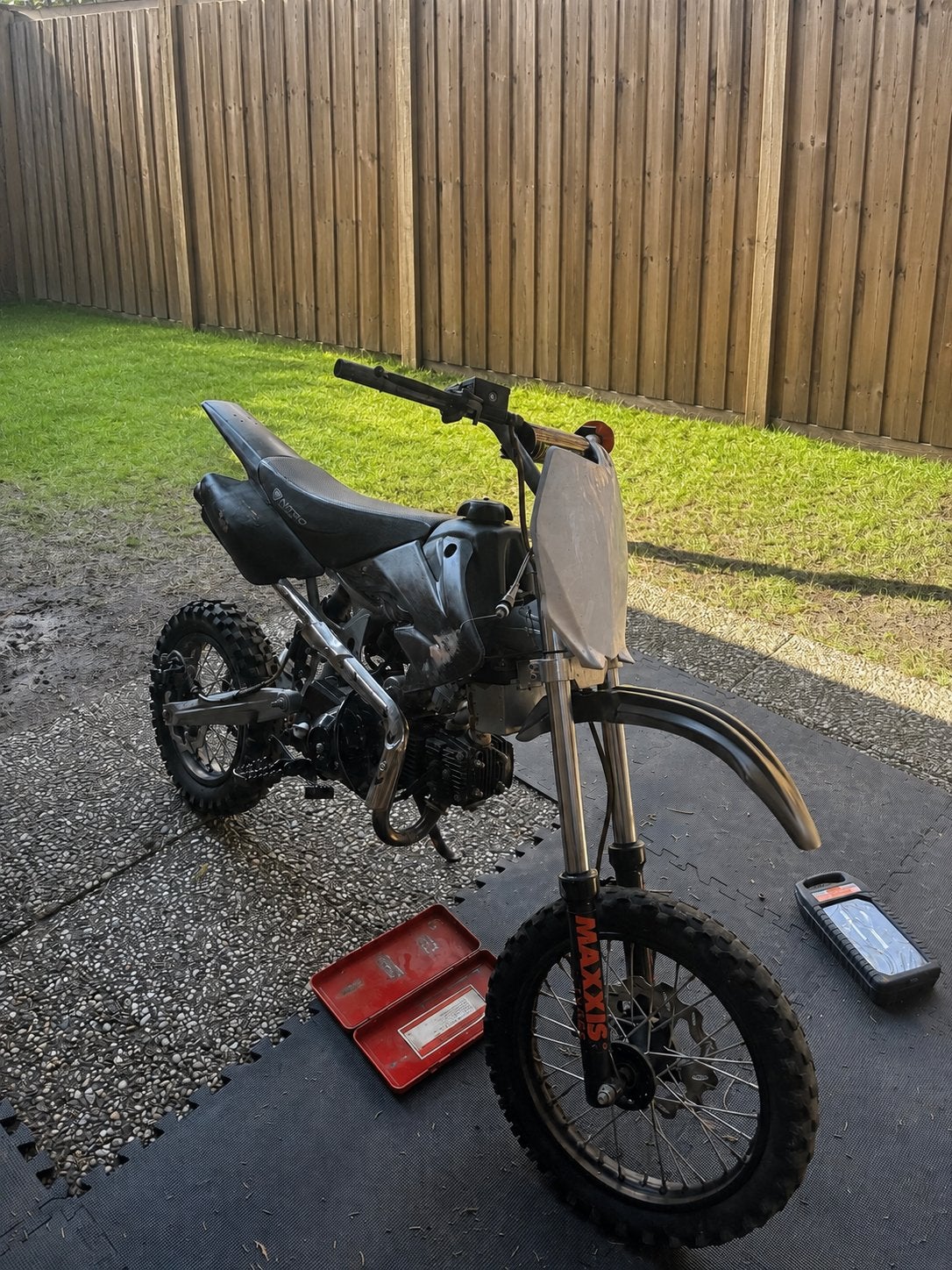 Nitro Pitbike 125cc Automaat 4t  - Krachtige Crossmotor, Ophalen of Verzenden, Gebruikt, Pitbike