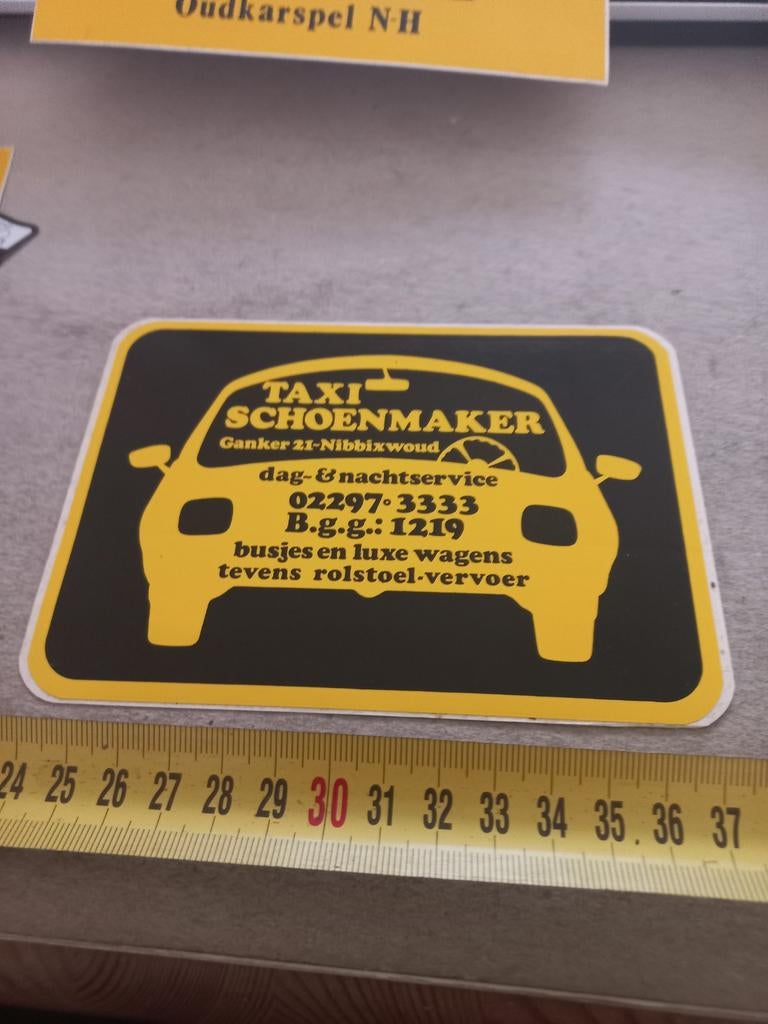 Taxi schoenmaker nibbixwoud, Verzamelen, Ophalen of Verzenden, Zo goed als nieuw