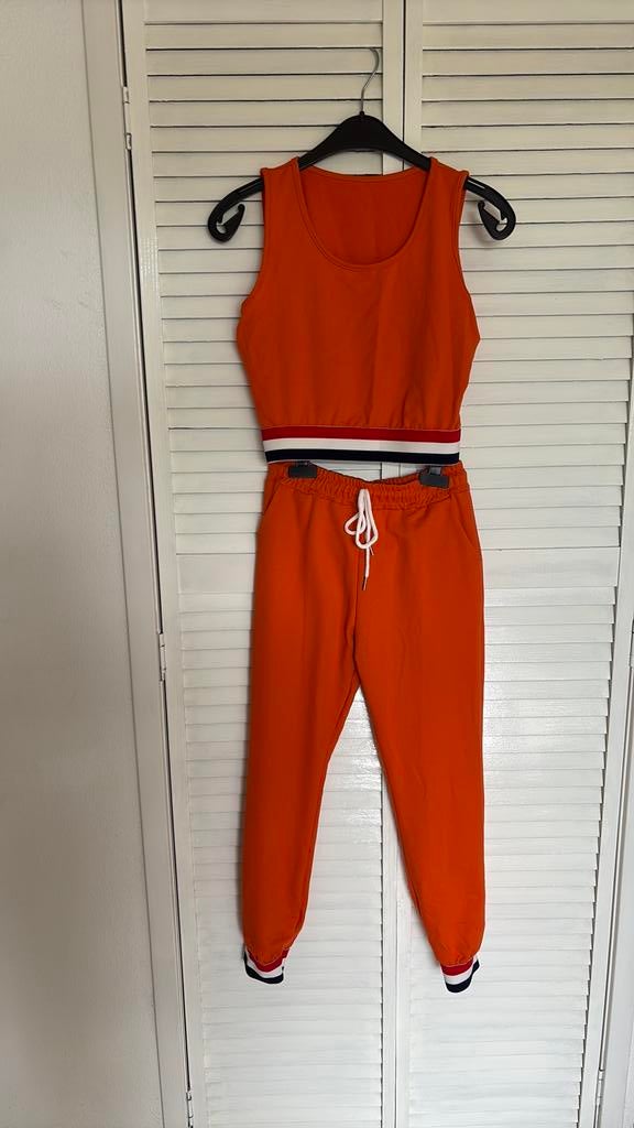 Oranje set maat 164, Ophalen of Verzenden, Zo goed als nieuw, Meisje