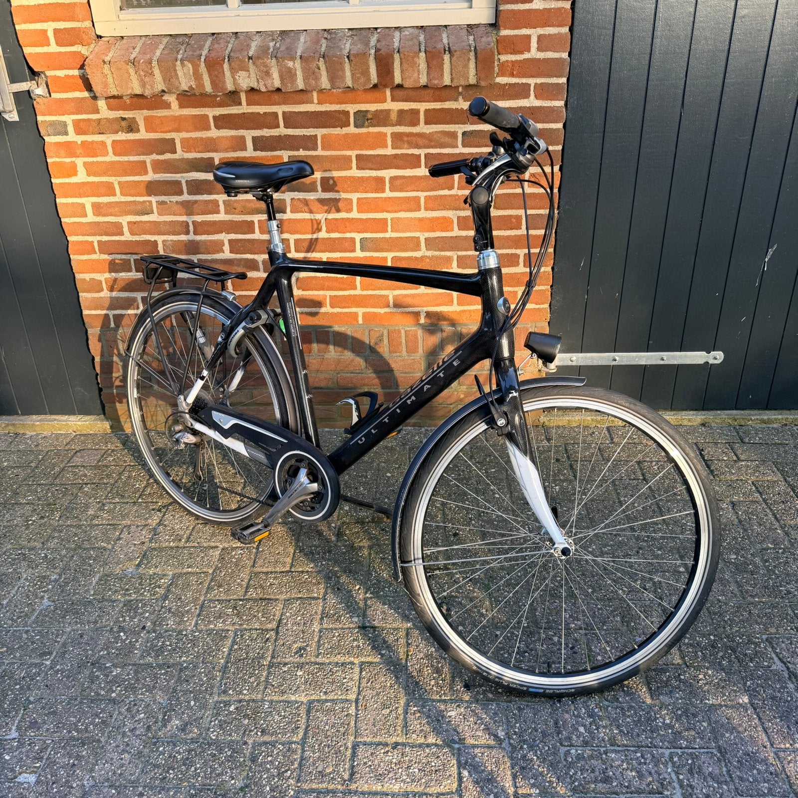 Gazelle Ultimate S2 3K Carbon framemaat 61, Ophalen, Velgrem, Versnellingen, Zo goed als nieuw