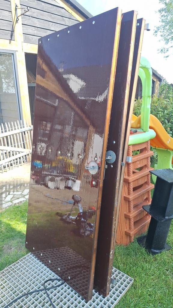 Compartiment deuren betonplex, Ophalen, Hout, 200 cm of meer