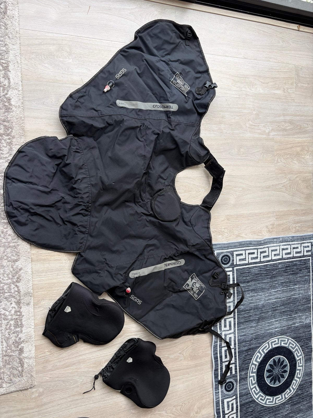 Tucano Urbano Termoscud beenkleed + handmoffen, Ophalen, Gebruikt