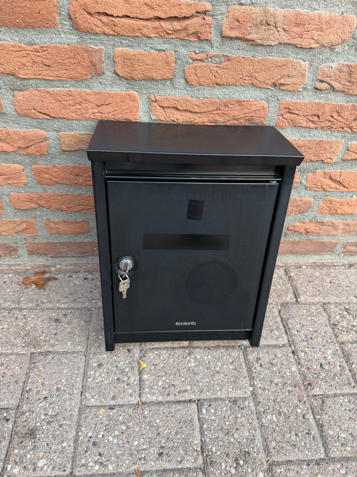 Brabantia brievenbus met 2 sleutels, Ophalen, Gebruikt, Staal, Wandbrievenbus