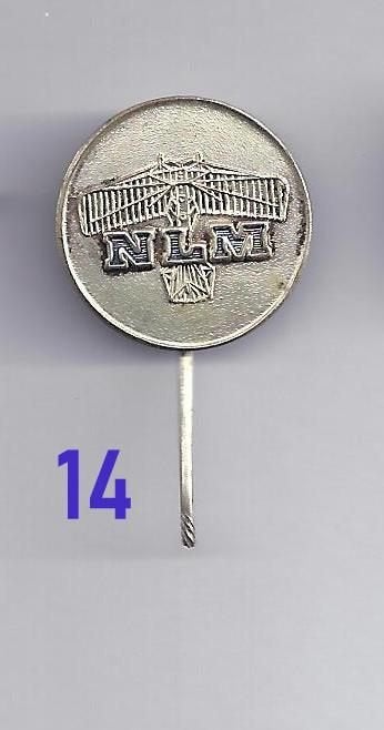 Nederlandse Luchtvaartmaatschappij Speldje ( 14 ), Verzamelen, Speldjes, Pins en Buttons, Ophalen of Verzenden, Zo goed als nieuw