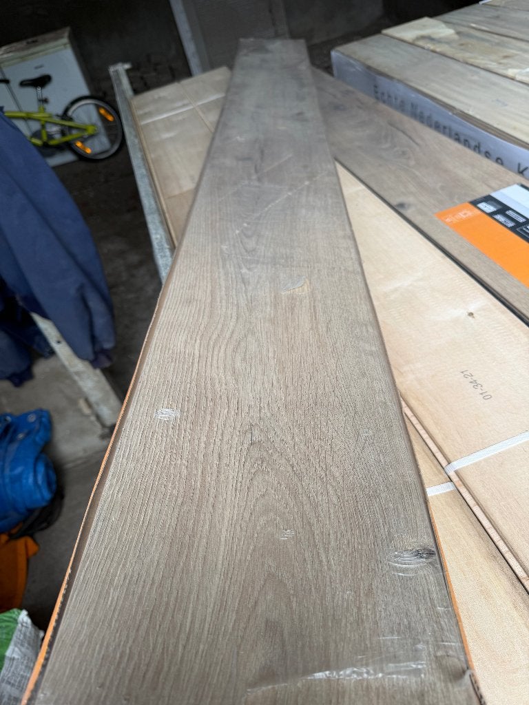 10,84 m2 laminaat Meister eik gebarsten Terra 6439, Ophalen, 50 tot 150 cm, Nieuw, 10 m² of meer