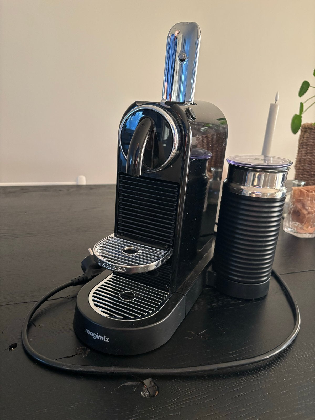 Nespresso Magimix Inissia met Aeroccino 3 melkopschuimer, Witgoed en Apparatuur, Koffiezetapparaten, Ophalen, Afneembaar waterreservoir