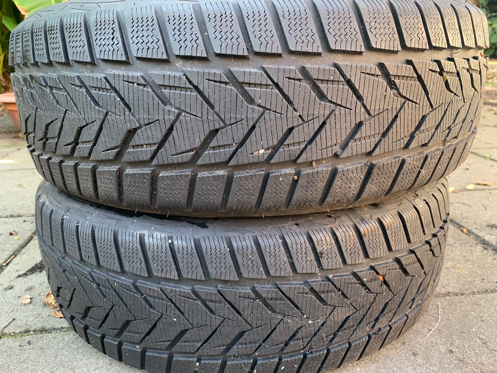 225/55/R19 99V M+S 2x Vredestein Winterbanden 6.5mm, Auto-onderdelen, Gebruikt, Winterbanden, Band(en), Terreinwagen