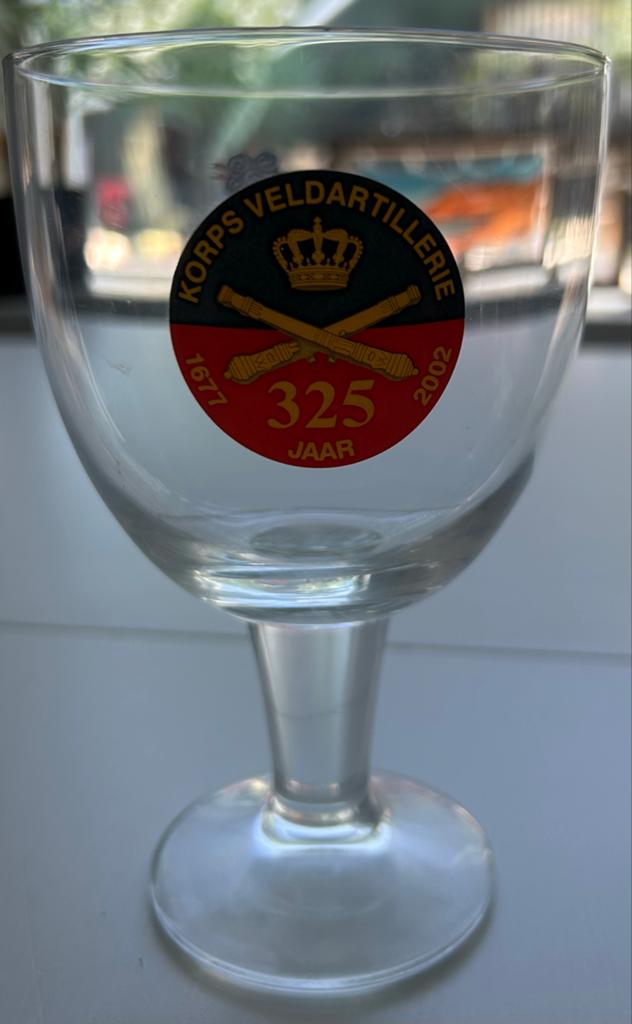 Grolsch Bierglas 'Het Kanon' - 325 Jaar Korps Veldartillerie, Verzamelen, Ophalen of Verzenden, Landmacht, Nederland, Overige typen