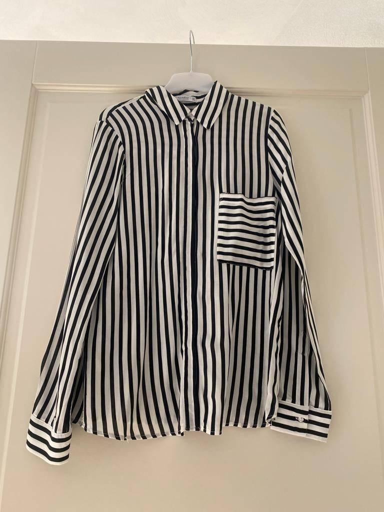 Gestreepte blouse Pull and Bear maat S, Overige kleuren, Ophalen of Verzenden, Zo goed als nieuw, Maat 36 (S)