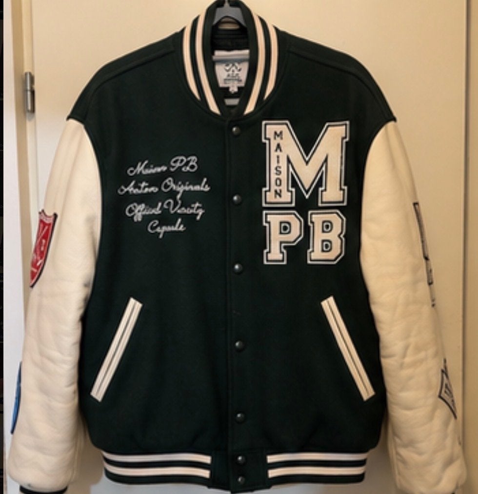 Maison PB Antoon Originals Varsity Jacket - Maat M, Ophalen of Verzenden, Gedragen, Maat 38/40 (M), Groen