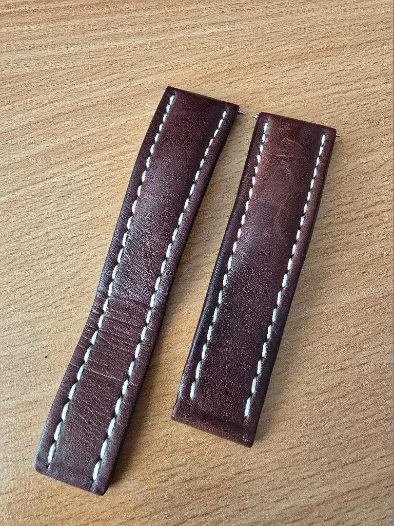 Breitling originele kalfsleren band voor vouwsluiting, Ophalen, Gebruikt, Breitling SA, LÉON BREITLING-STRASSE 2 2540 GRENCHEN - SWITZERLAND
