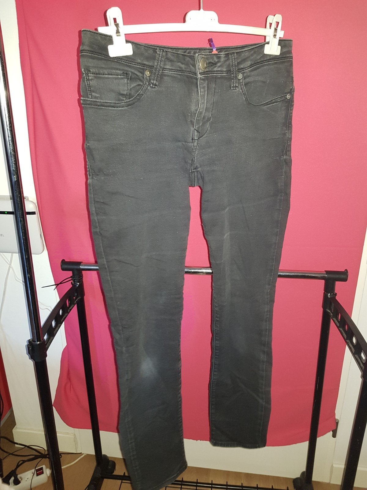 Broek (405), Ophalen of Verzenden, Zo goed als nieuw, Zwart, W28 - W29 (confectie 36)