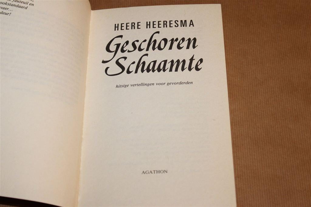 Geschoren Schaamte — Heere Heeresma [1987], Boeken, Ophalen of Verzenden, Gelezen