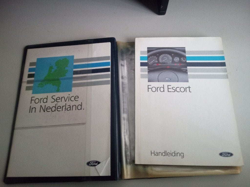 Handleiding / instructieboekje Ford Escort 1990 met mapje, Ophalen of Verzenden