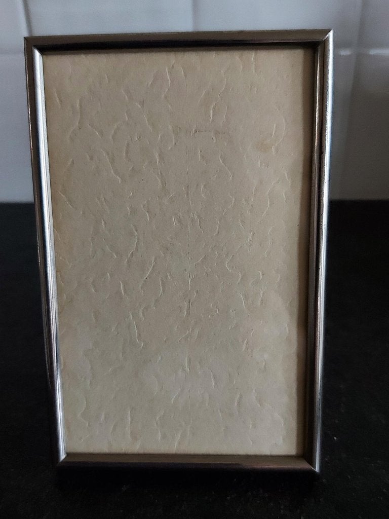 Fotolijstje 10x13 cm, Audio, Tv en Foto, Fotografie | Fotolijsten, Gebruikt, Zilver, Met glas, Standaard fotolijst