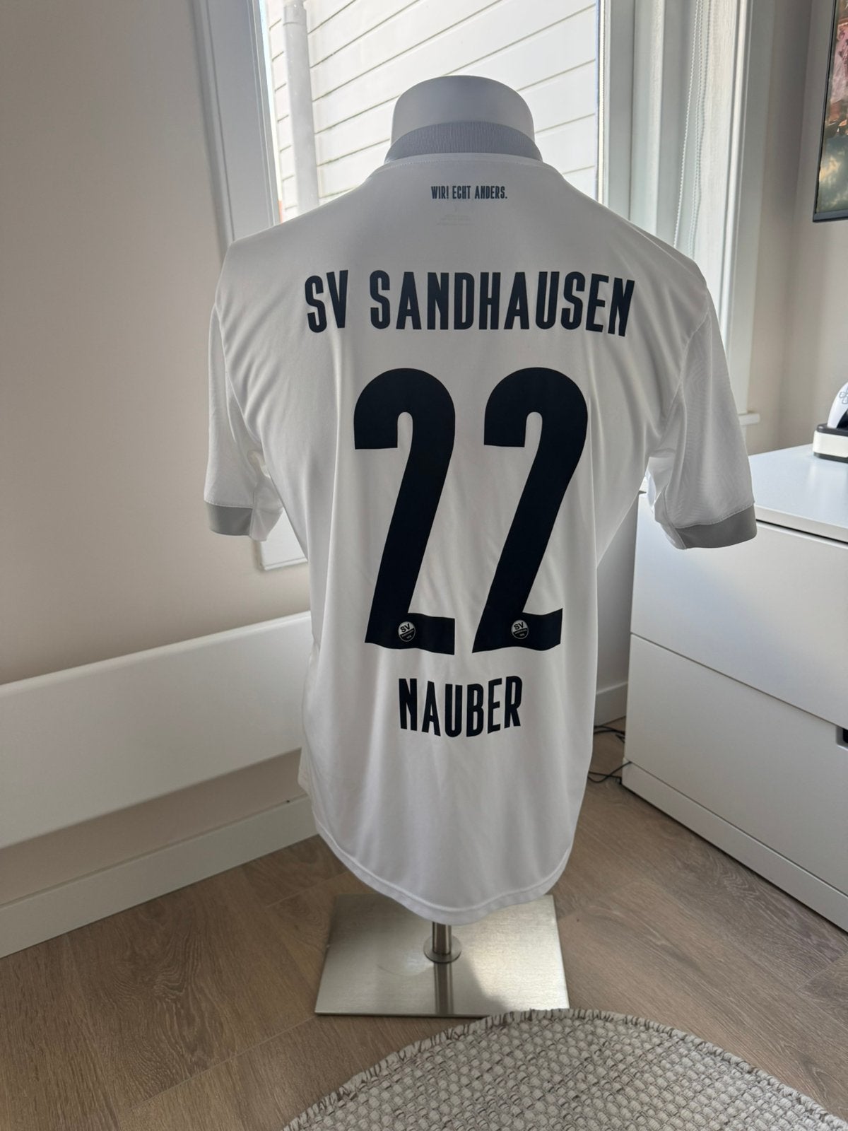 Matchworn shirt SV Sandhausen Gerrit Nauber, Ophalen of Verzenden, Zo goed als nieuw, Overige binnenlandse clubs, Shirt