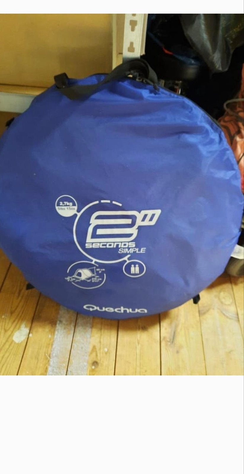 Quechua 2 Seconds Simple Tent - 2 personen, Caravans en Kamperen, Tenten, Ophalen, Gebruikt